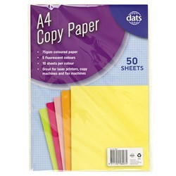 Copy Paper A4 Fluro 50 Sheets