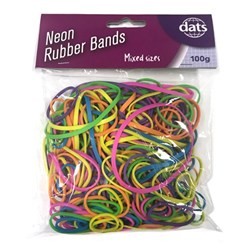 Rubber Band Mixed Colours 100g