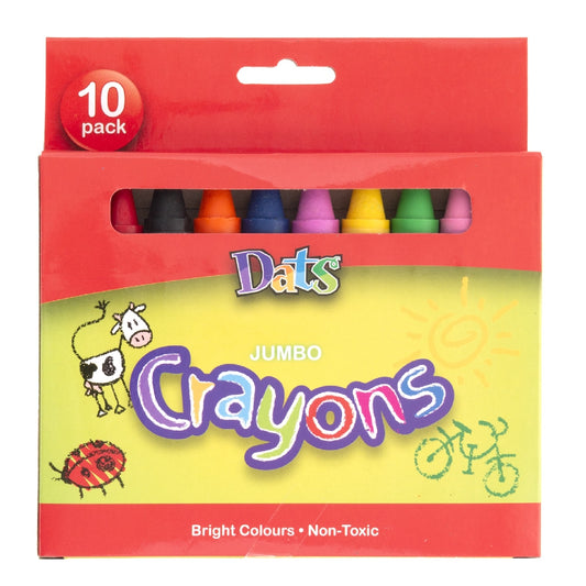 Crayon Jumbo 10pk In Col Box