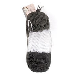 Body Sponge Mesh 3pk Bag Grey-White-Black