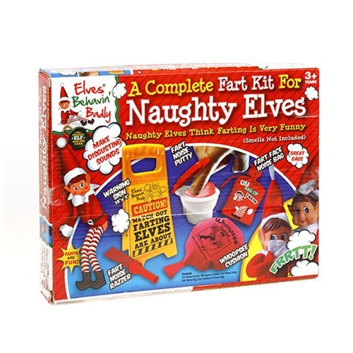 Christmas Elves Behaving Badly Elf Complete Fart Kit For Naughty Elves