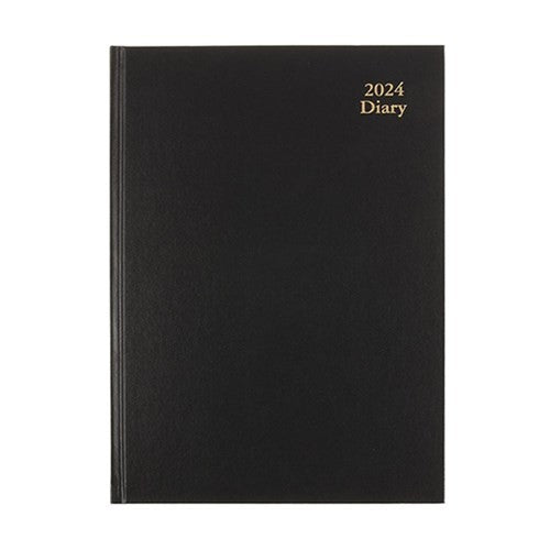 Diary Office Hard Cover PVC A4 WTV Black