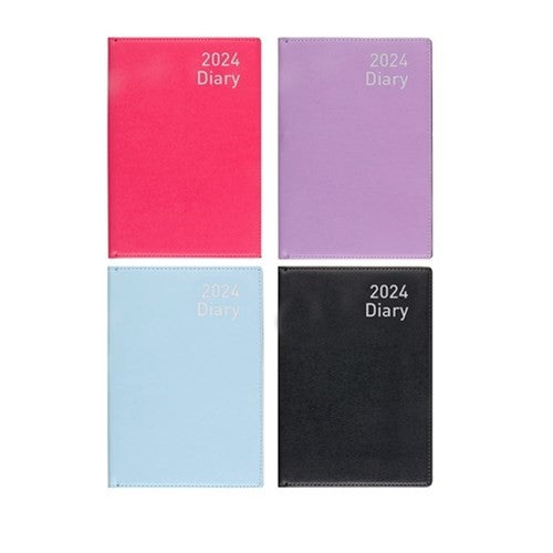 Diary PVC Textured Cover A4 DTP 4 Assorted