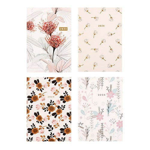 Diary Thin Cover Paper A6 WTV 4 Assorted