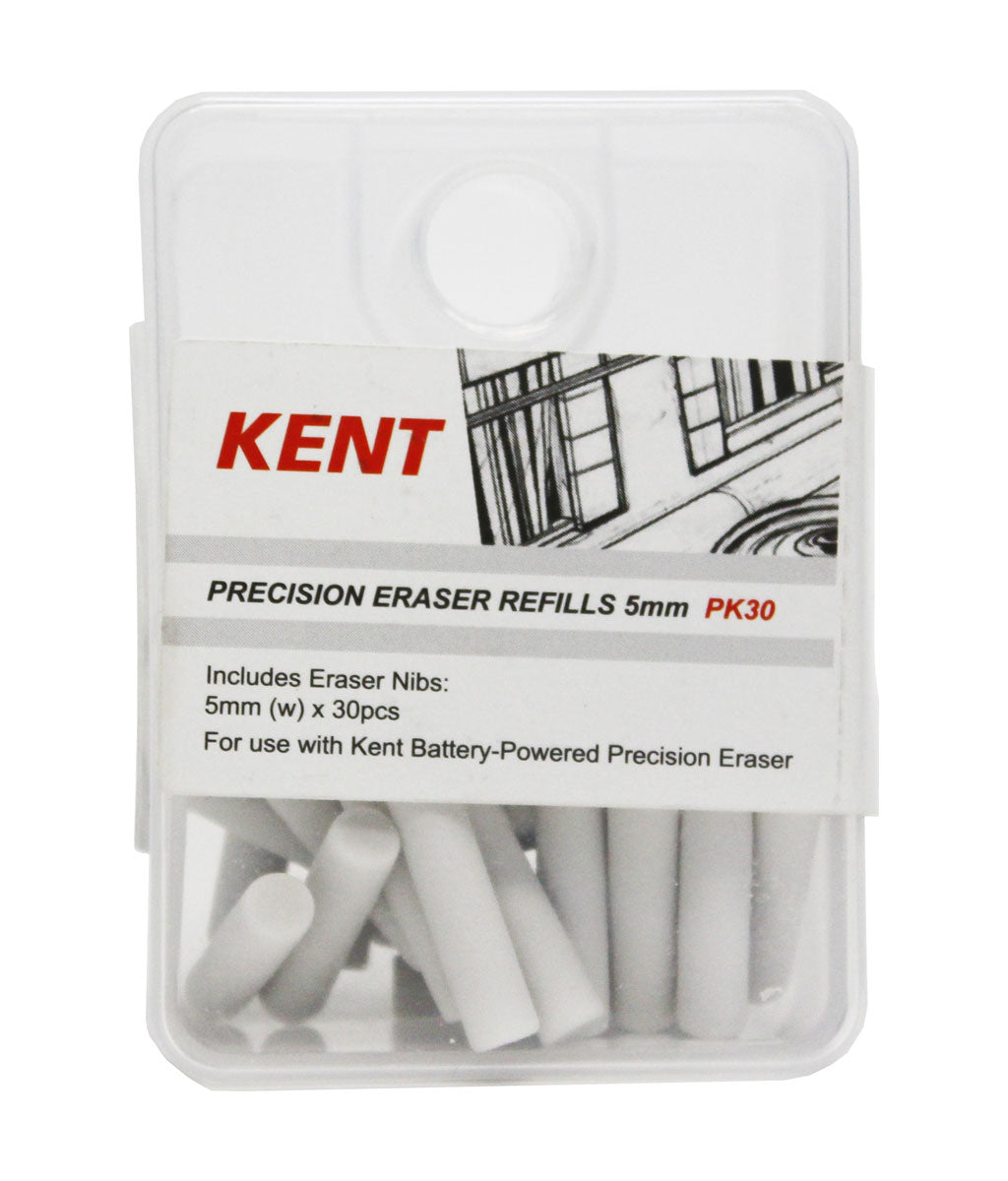 Kent Precision Eraser Refills 5mm 30Pcs