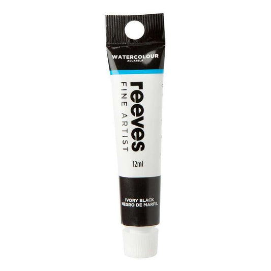 Reeves Fine Artist Watercolour 12ML IVORY BLACK