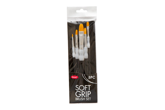 Jasart Soft Grip Brush Filbert Sh Set 5