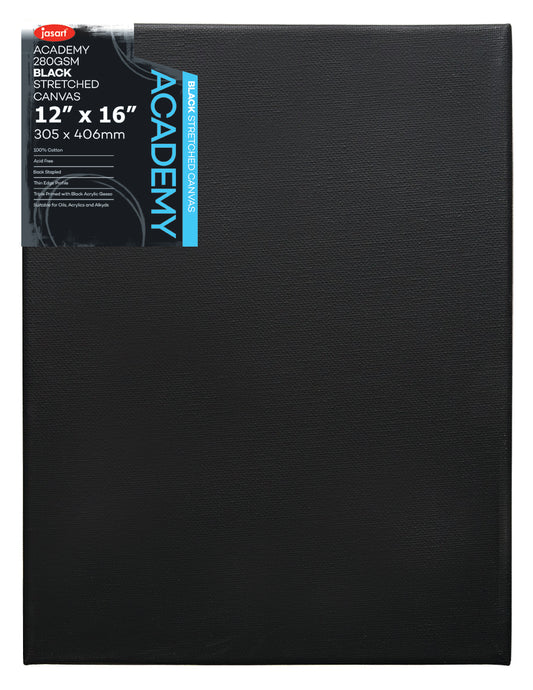Jasart Black Thin Edge Canvas 12X16Inch Fsc Mix Credit