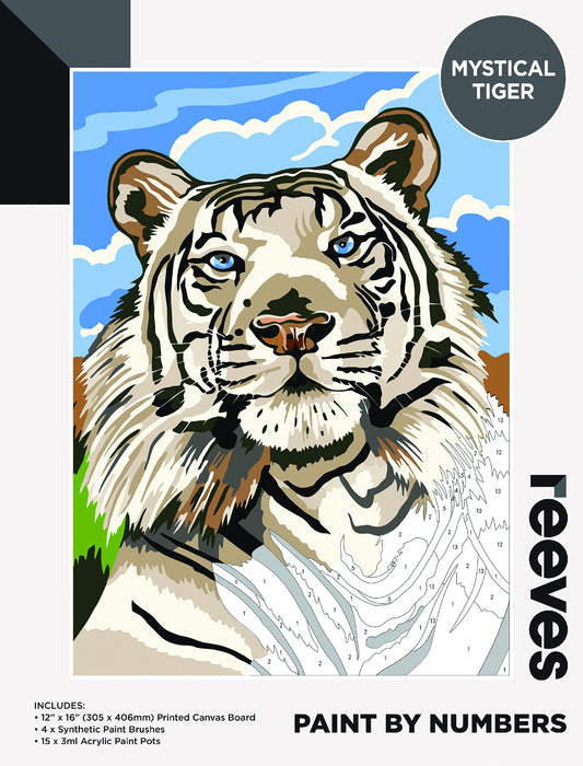 Reeves Paint By Numbers 12X16INCH MYSTICAL TIGER