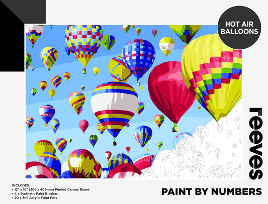 Reeves Paint By Numbers 12X16INCH BALLOONS