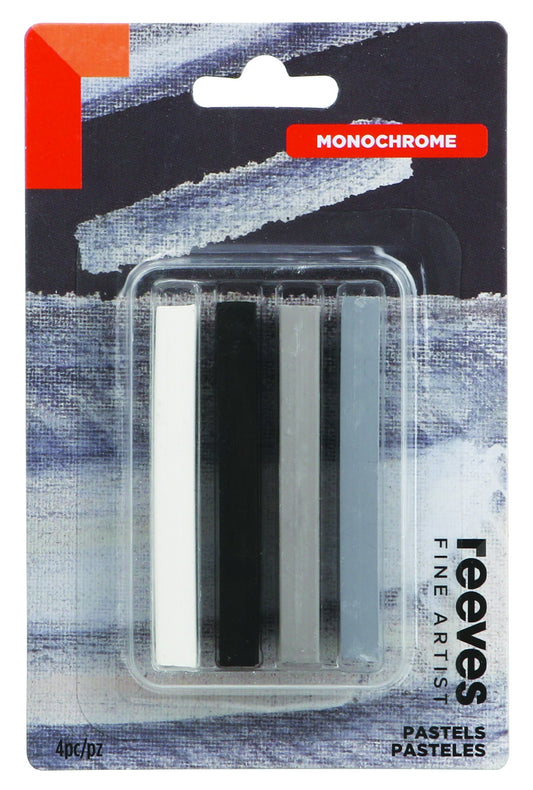 Reeves Fine Artist Pastel Pk 4 Monochrome
