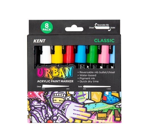Kent Urban Paint Marker Classic Pk 8