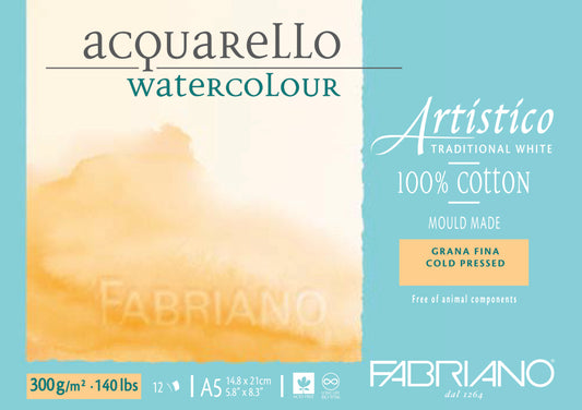 Fabriano Artistico Wc Pad 300Gsm A5 Medium 12 Sht