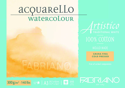 Fabriano Artistico Wc Pad 300Gsm A3 Medium 12 Sht