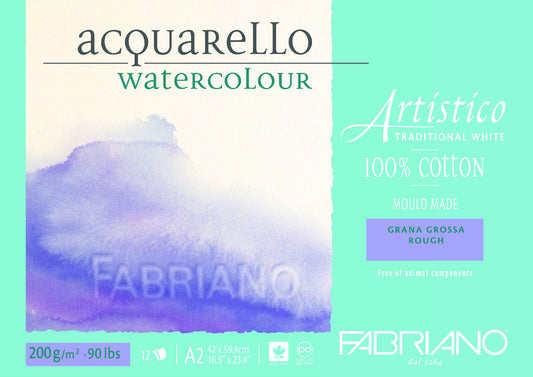 Fabriano Artistico Wc Pad 200Gsm A2 Rough 12 Sht
