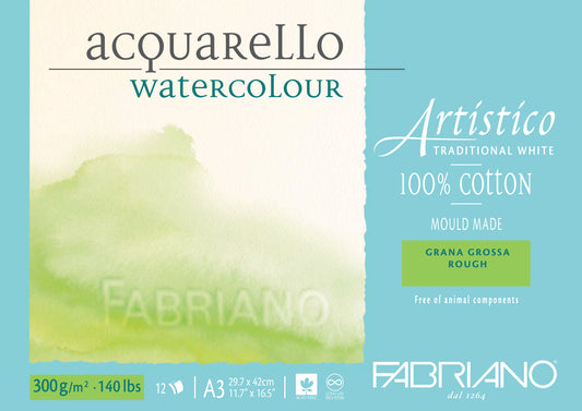Fabriano Artistico Wc Pad 300Gsm A3 Rough 12 Sht