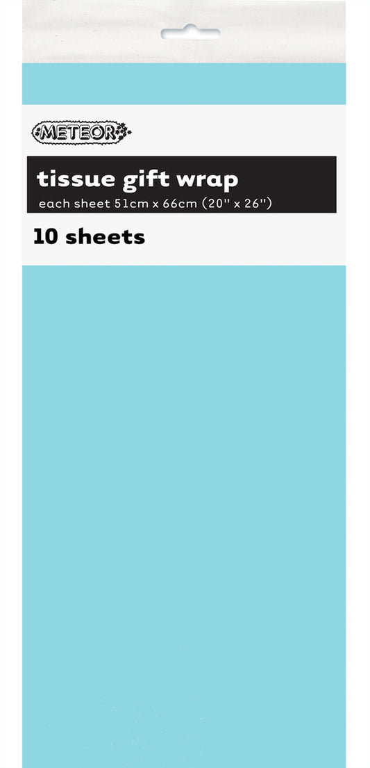 Tissue Paper 51x66cm 10pk - Caribbean Teal