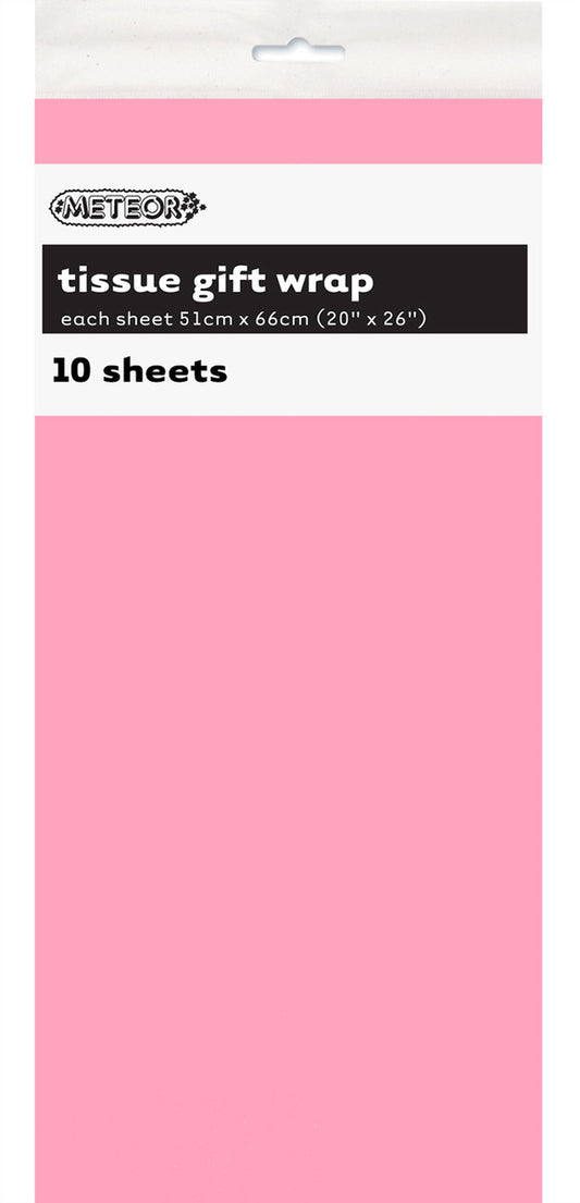 Tissue Paper 51x66cm 10pk - Pastel Pink