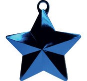 BALLOON WEIGHT GLITZ STAR ROYAL BLUE