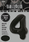 Balloon Giant Number 86cm - Black #4