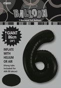 Balloon Giant Number 86cm - Black #6