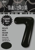 Balloon Giant Number 86cm - Black #7