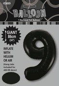 Balloon Giant Number 86cm - Black #9