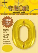 Balloon Giant Number 86cm - Gold #0