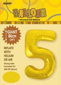 Balloon Giant Number 86cm - Gold #5