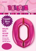 Balloon Giant Number 86cm - Hot Pink #0