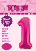 Balloon Giant Number 86cm - Hot Pink #1