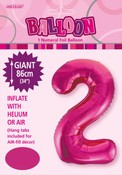 Balloon Giant Number 86cm - Hot Pink #2