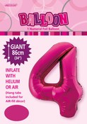 Balloon Giant Number 86cm - Hot Pink #4