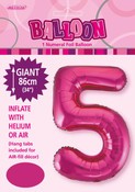 Balloon Giant Number 86cm - Hot Pink #5