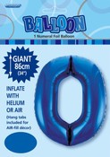 Balloon Giant Number 86cm - Royal Blue #0