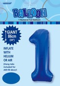 Balloon Giant Number 86cm - Royal Blue #1