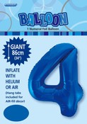 Balloon Giant Number 86cm - Royal Blue #4