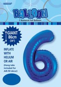 Balloon Giant Number 86cm - Royal Blue #6