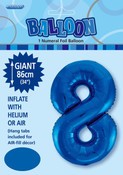 Balloon Giant Number 86cm - Royal Blue #8