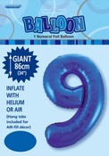 Balloon Giant Number 86cm - Royal Blue #9