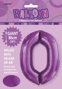 Balloon Giant Number 86cm - Pretty Purple #0