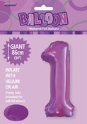 Balloon Giant Number 86cm - Pretty Purple #1