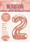 Balloon Giant Number 86cm - Rose Gold #2