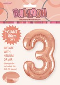 Balloon Giant Number 86cm - Rose Gold #3