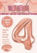 BALLOON GIANT NUMERAL 86cm - ROSE GOLD #4