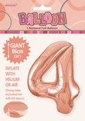 Balloon Giant Number 86cm - Rose Gold #4