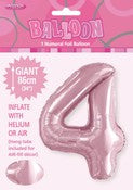 BALLOON GIANT NUMERAL 86cm - LOVELY PINK #4
