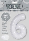 Balloon Giant Number 86cm - White #6