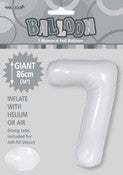 Balloon Giant Number 86cm - White #7