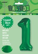 Balloon Giant Number 86cm - Emerald Green #1